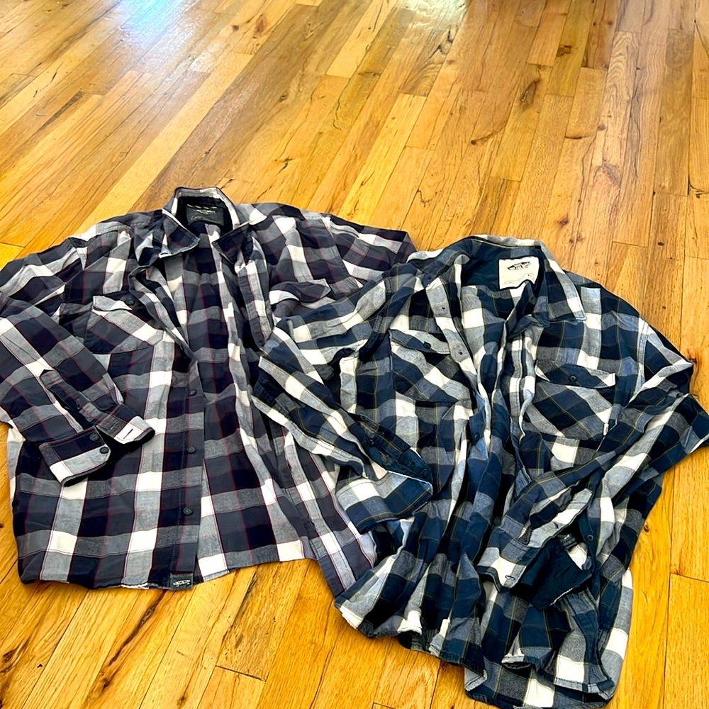 Vans off the wall flannel shirts